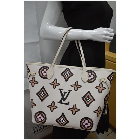 Louis Vuitton Neverfull MM Wild at Heart Cream 